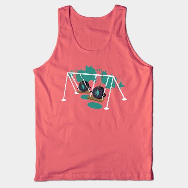 Tire Swings Tank Top by Made With Awesome